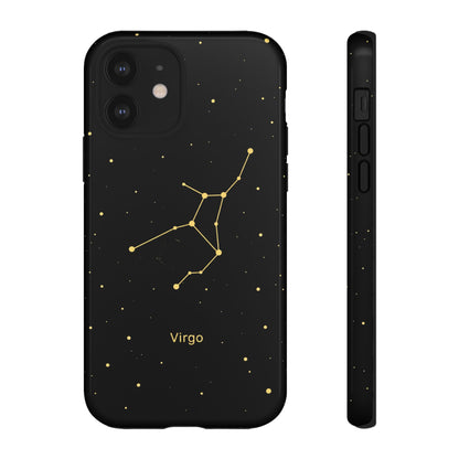 Virgo Zodiac Constellation Phone Case – Luxe Gold Celestial Cover