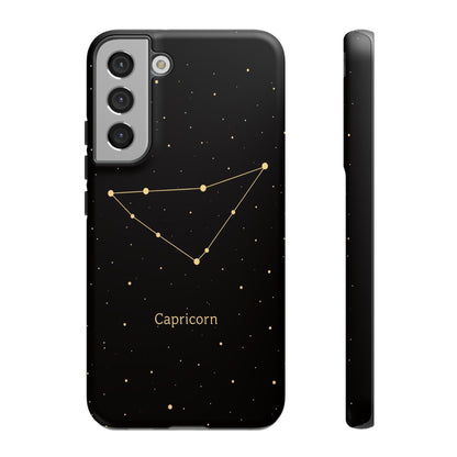 Capricorn Zodiac Constellation Phone Case – Luxe Gold Celestial Cover