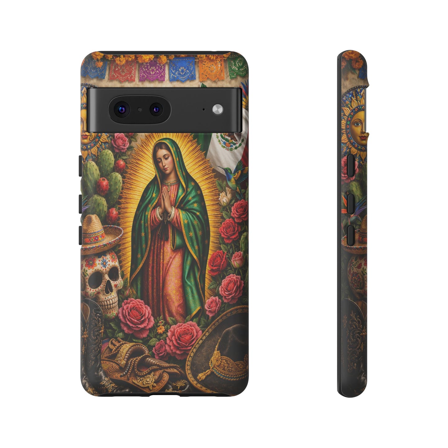 Virgen de Guadalupe Phone Case Mexican Floral iPhone Samsung Pixel Case