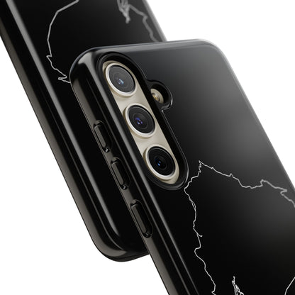 Ecuador Outline Phone Case – Minimal Country Map Tough Case (iPhone, Samsung, Pixel)