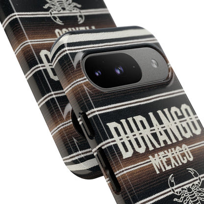 Durango Mexico Phone Case | Serape Scorpion Western Design | Mexican Heritage Tough Case for iPhone & Samsung