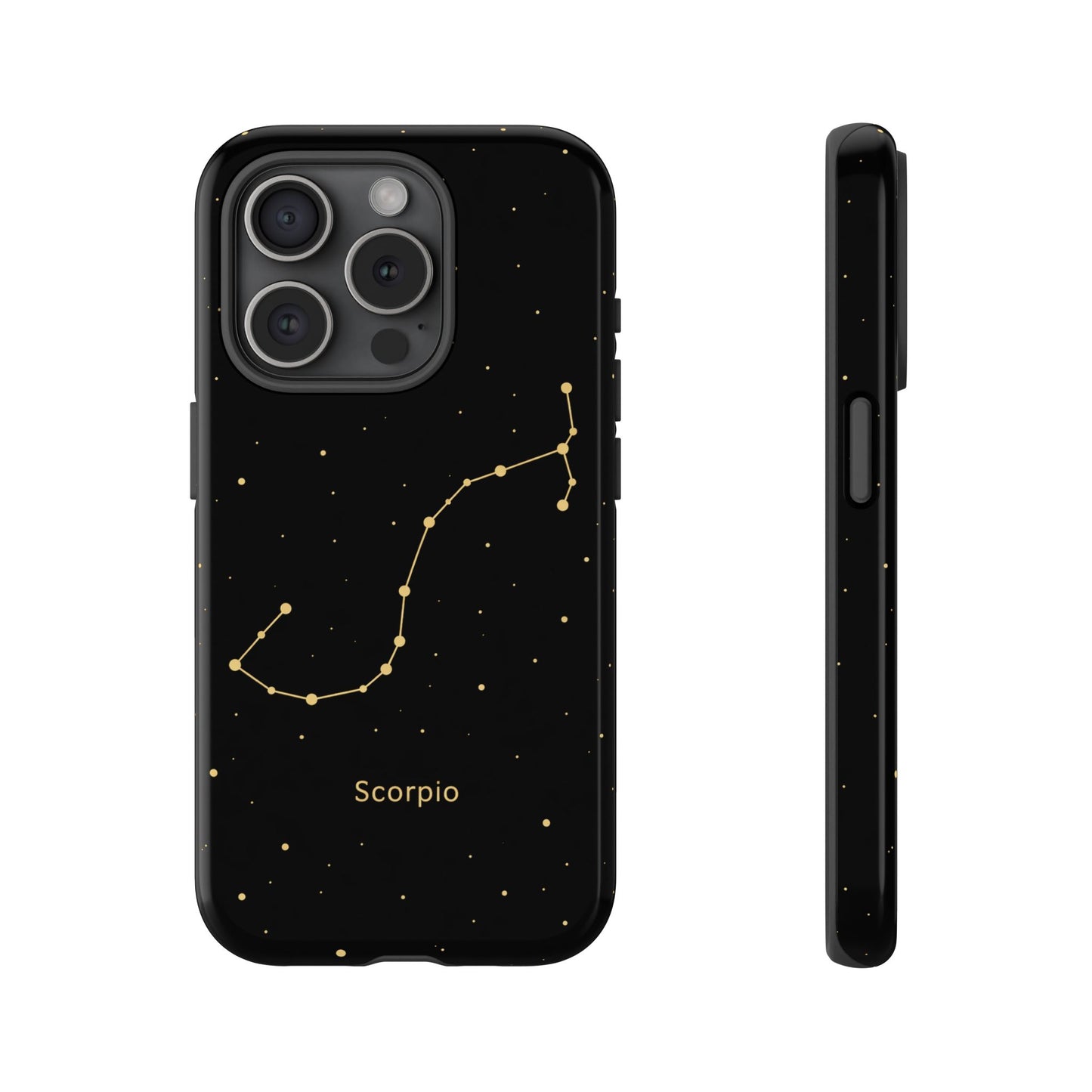 Scorpio Zodiac Constellation Phone Case – Luxe Gold Celestial Cover