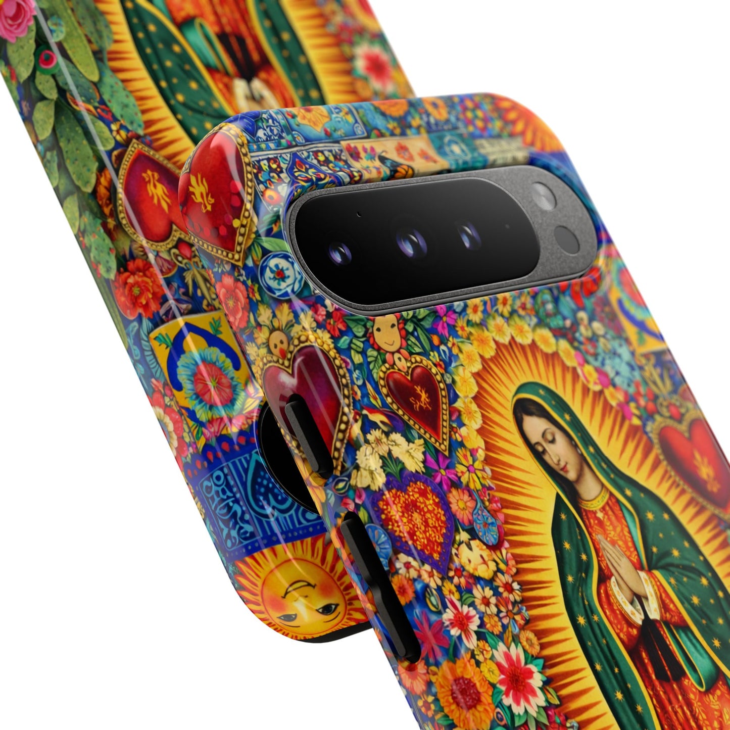 Virgin Mary Guadalupe Phone Case Mexican Folk Art Tough Cover iPhone Samsung