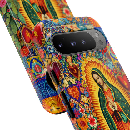 Virgin Mary Guadalupe Phone Case Mexican Folk Art Tough Cover iPhone Samsung
