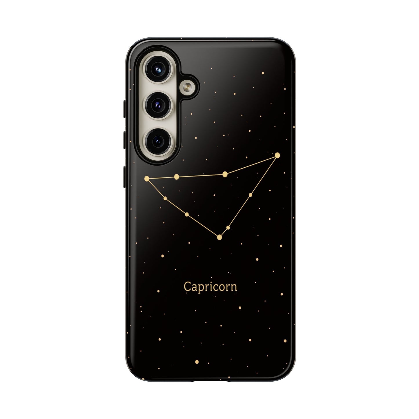 Capricorn Zodiac Constellation Phone Case – Luxe Gold Celestial Cover