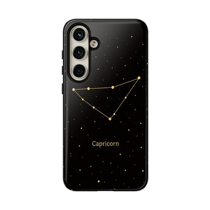 Capricorn Zodiac Constellation Phone Case – Luxe Gold Celestial Cover