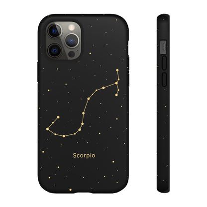 Scorpio Zodiac Constellation Phone Case – Luxe Gold Celestial Cover