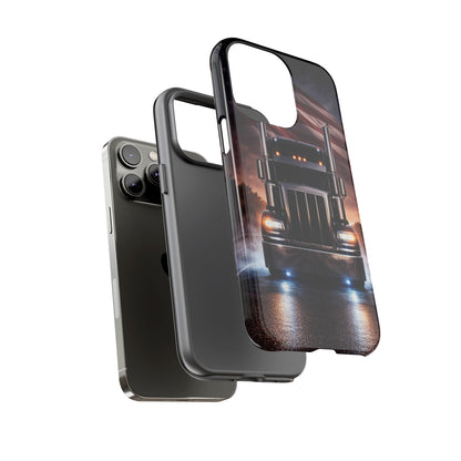 Semi Truck Phone Case American Flag Big Rig Trucker Gift iPhone Samsung