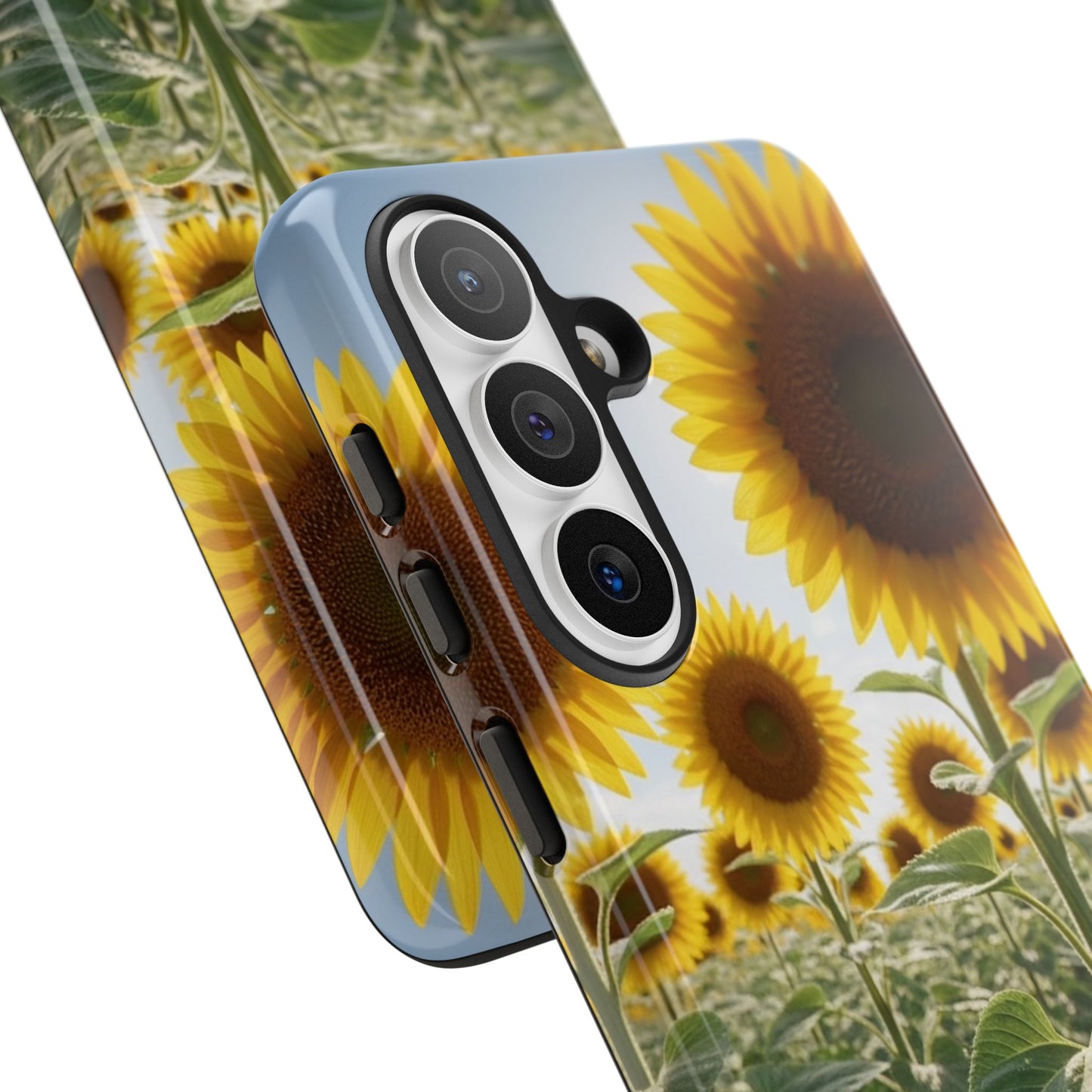Sunflower Field Phone Case | Golden Hour Floral Aesthetic | Bright Summer Tough Case