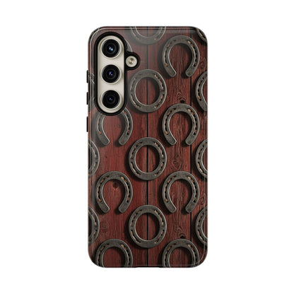 Rustic Horseshoe Western Phone Case – Cowboy Country Ranch Tough Case