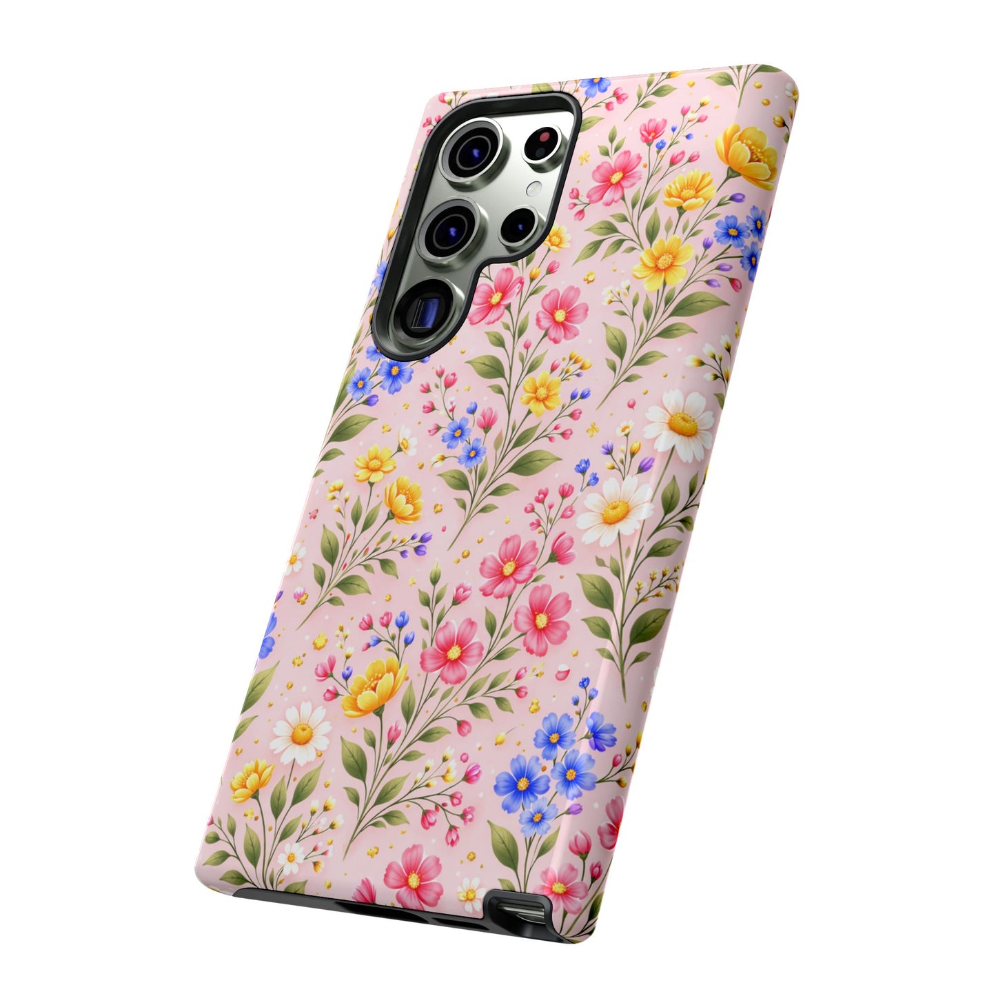 Wildflower Floral Phone Case Vintage Spring Meadow Tough Cover
