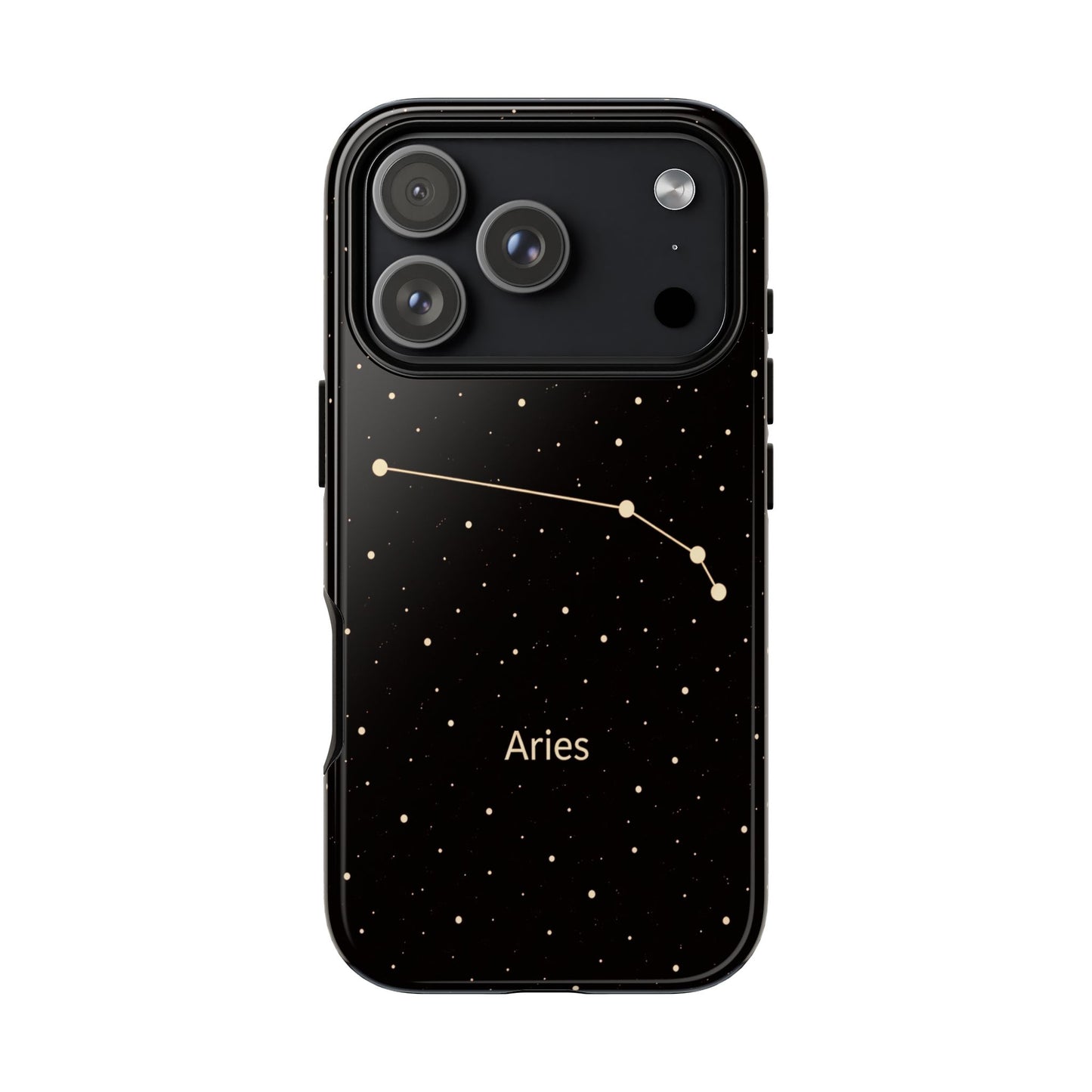 Aries Zodiac Constellation Phone Case – Luxe Gold Celestial Cover