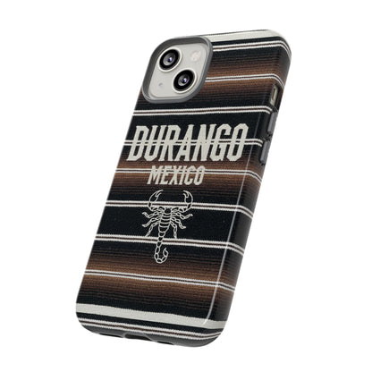 Durango Mexico Phone Case | Serape Scorpion Western Design | Mexican Heritage Tough Case for iPhone & Samsung