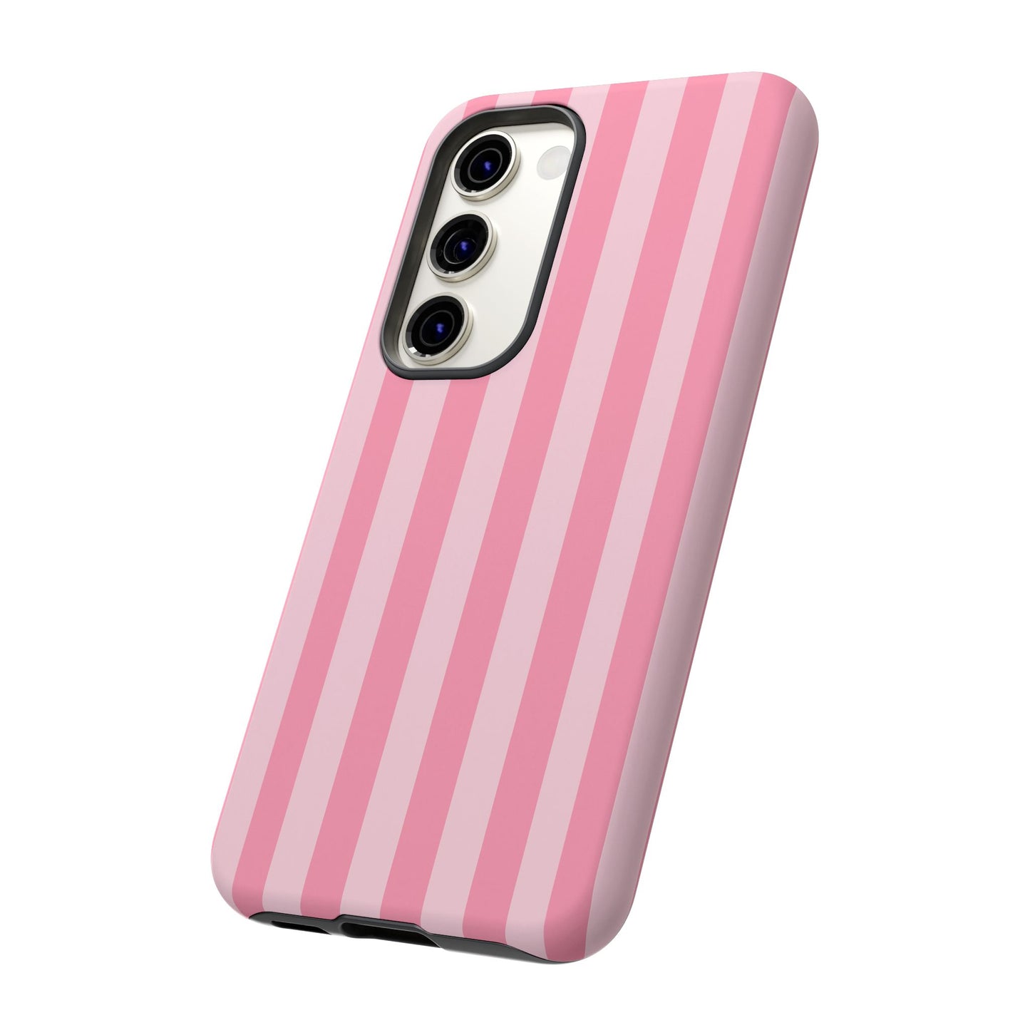 Pink Vertical Stripe Phone Case | Minimal Pastel Stripes Tough Case