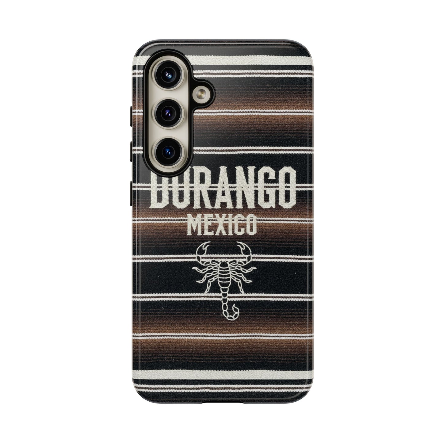 Durango Mexico Phone Case | Serape Scorpion Western Design | Mexican Heritage Tough Case for iPhone & Samsung