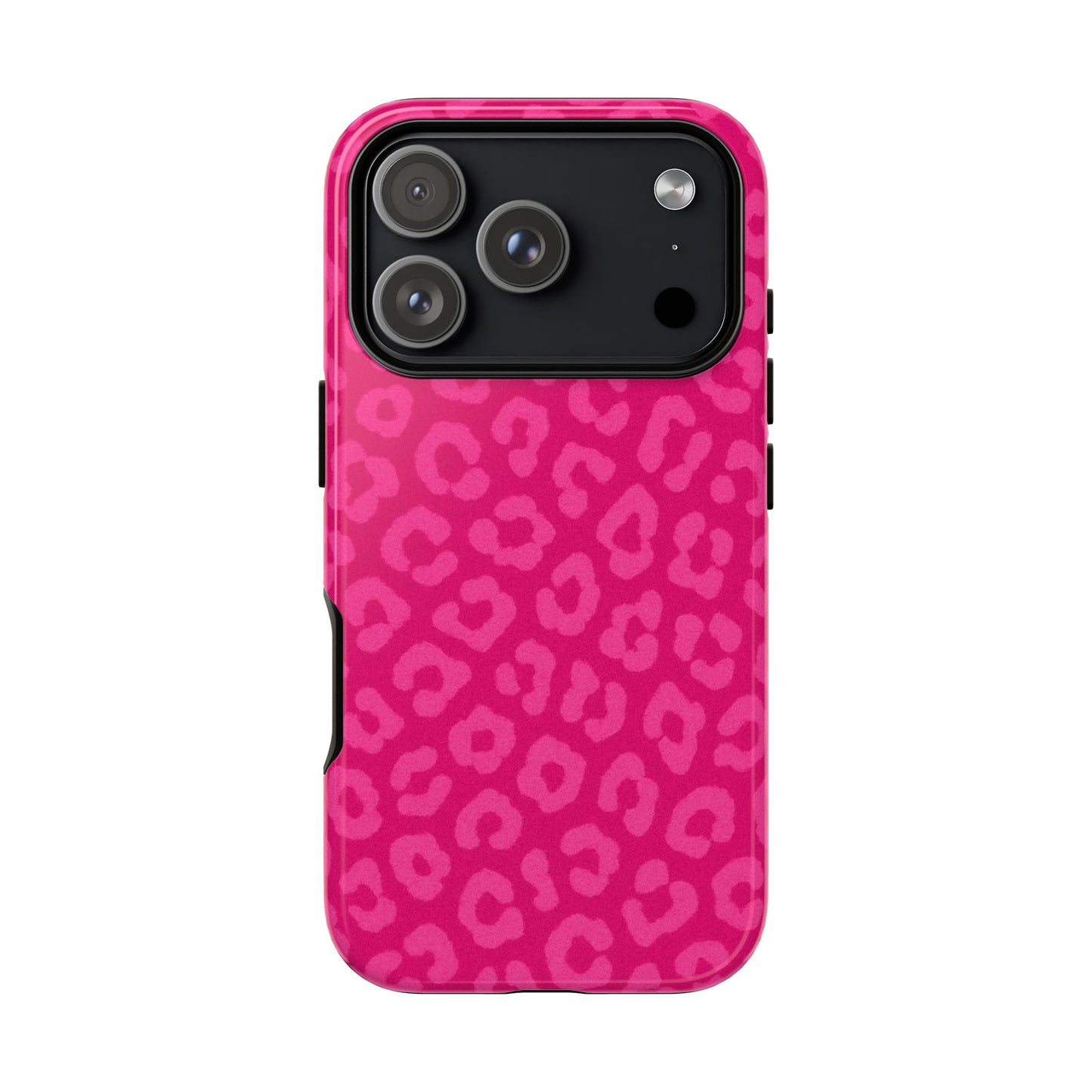 Hot Pink Leopard Print Phone Case – Bold Coquette Leopard Tough Case