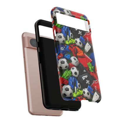 Soccer Ball Pattern Phone Case – Sports Fan Tough Protective Game Day Case