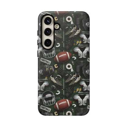 Football Pattern Phone Case – Sports Fan Tough Protective Game Day Case