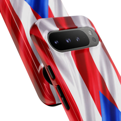 Puerto Rico Flag Phone Case | Boricua Pride Tough Case | Puerto Rican Flag Protective Cover for iPhone & Samsung