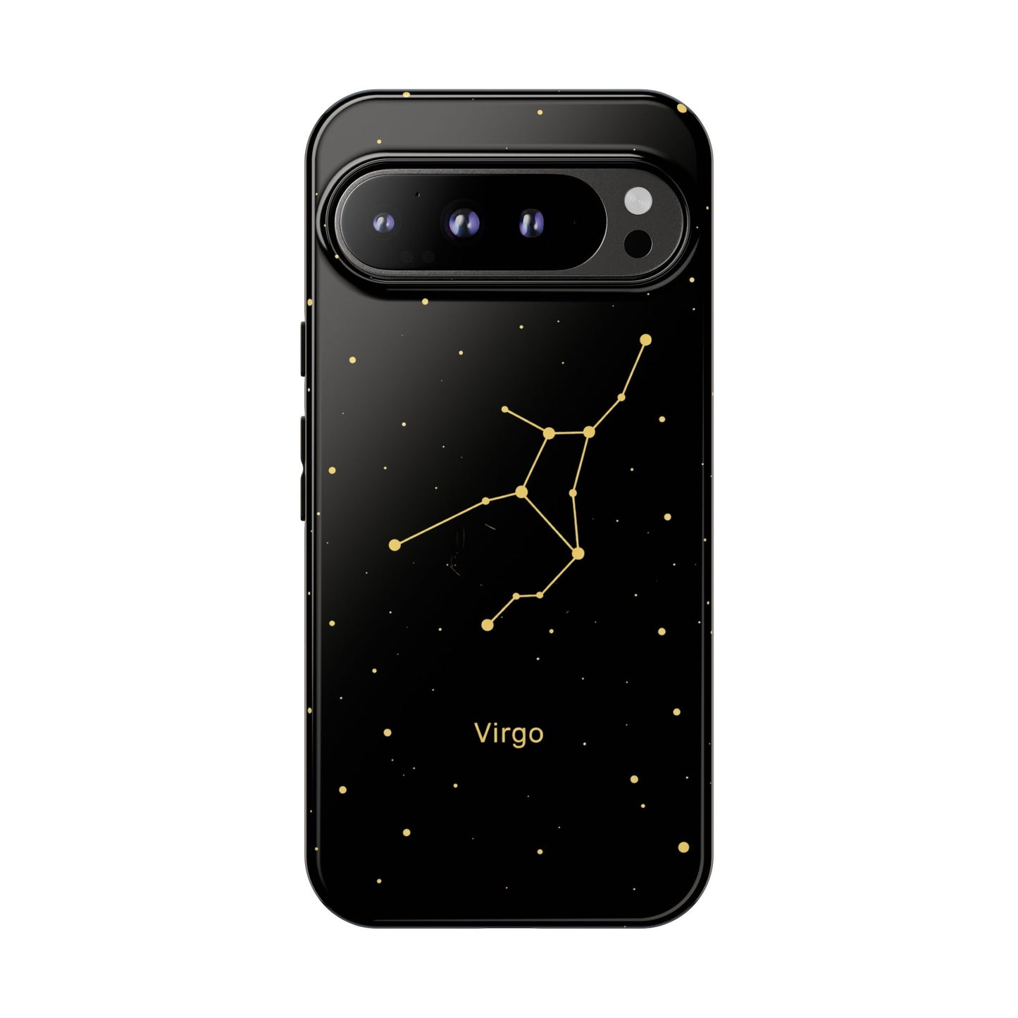 Virgo Zodiac Constellation Phone Case – Luxe Gold Celestial Cover