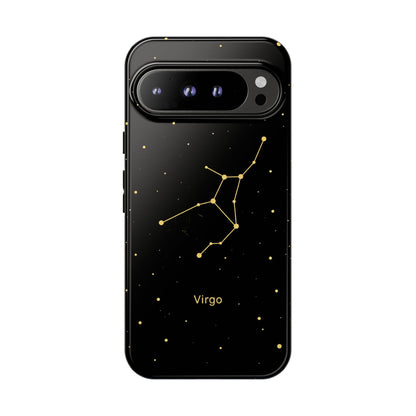 Virgo Zodiac Constellation Phone Case – Luxe Gold Celestial Cover