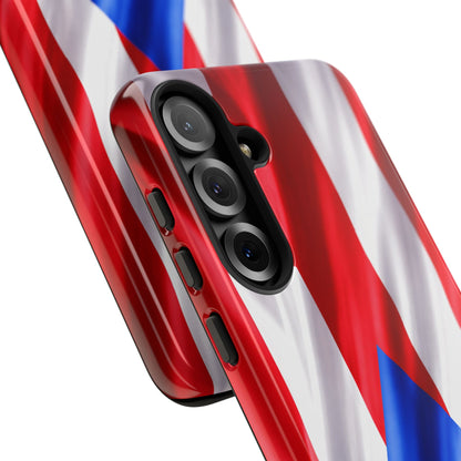 Puerto Rico Flag Phone Case | Boricua Pride Tough Case | Puerto Rican Flag Protective Cover for iPhone & Samsung