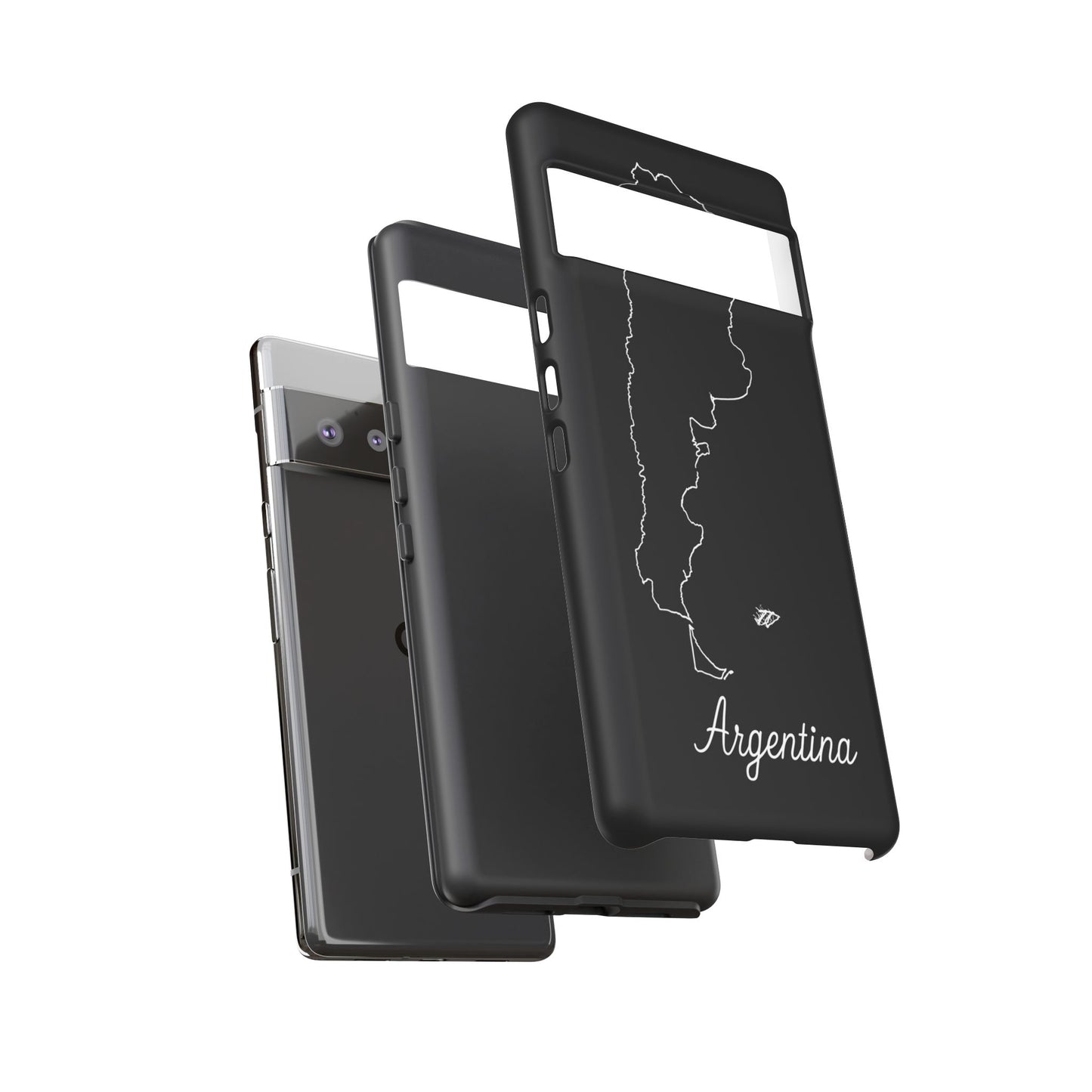 Argentina Outline Phone Case – Minimal Country Map Tough Case (iPhone, Samsung, Pixel)