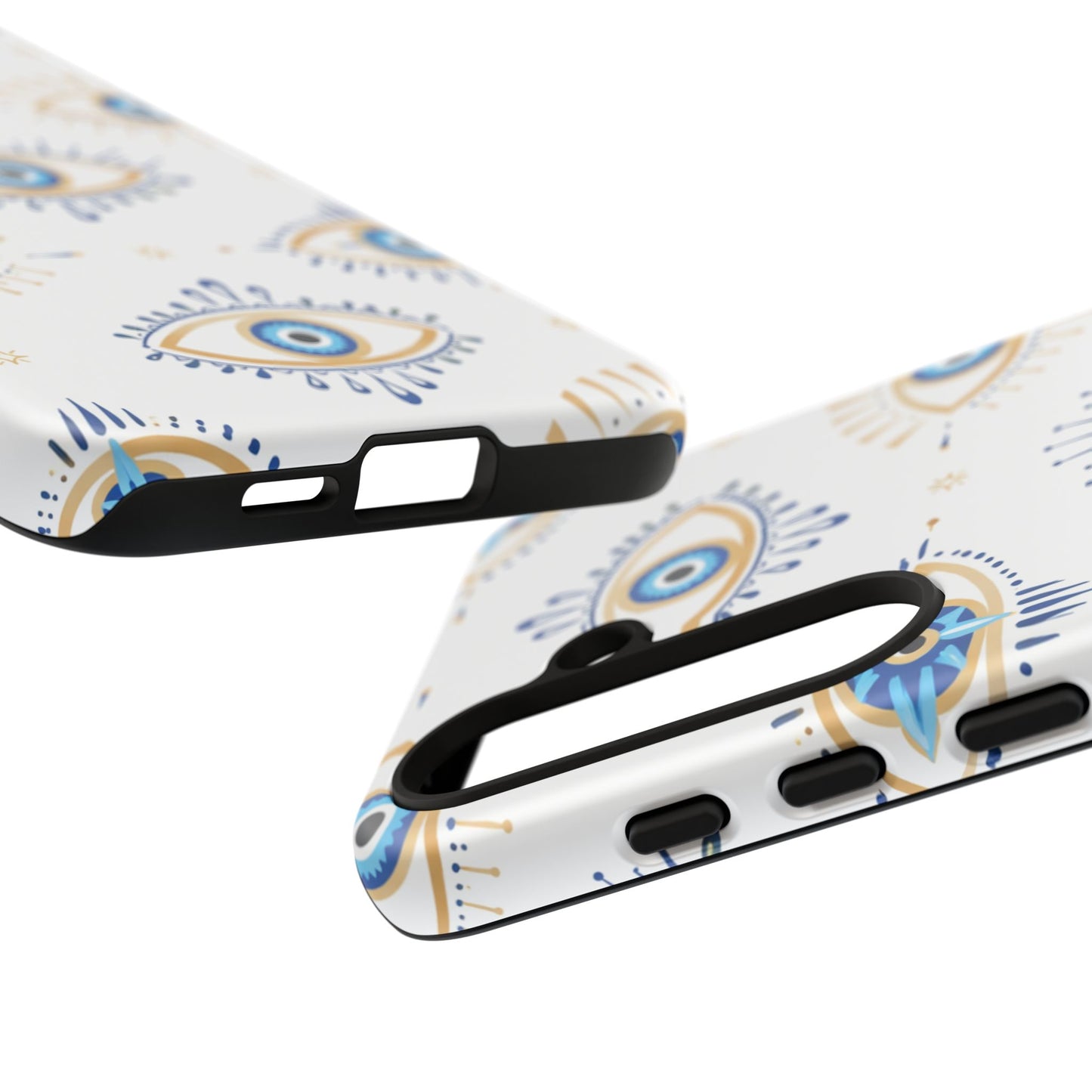 Blue Evil Eye Phone Case – Protective Slim Shockproof Cover for Iphone, Samsung Galaxy and Pixel