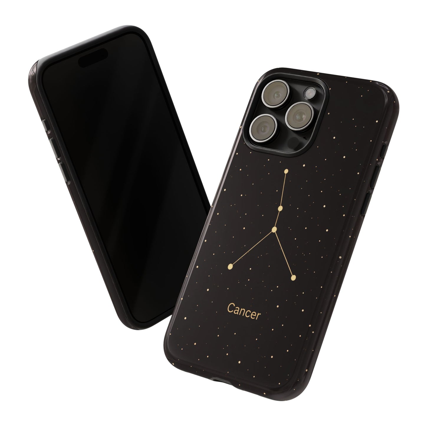 Cancer Zodiac Constellation Phone Case – Luxe Gold Celestial Cover