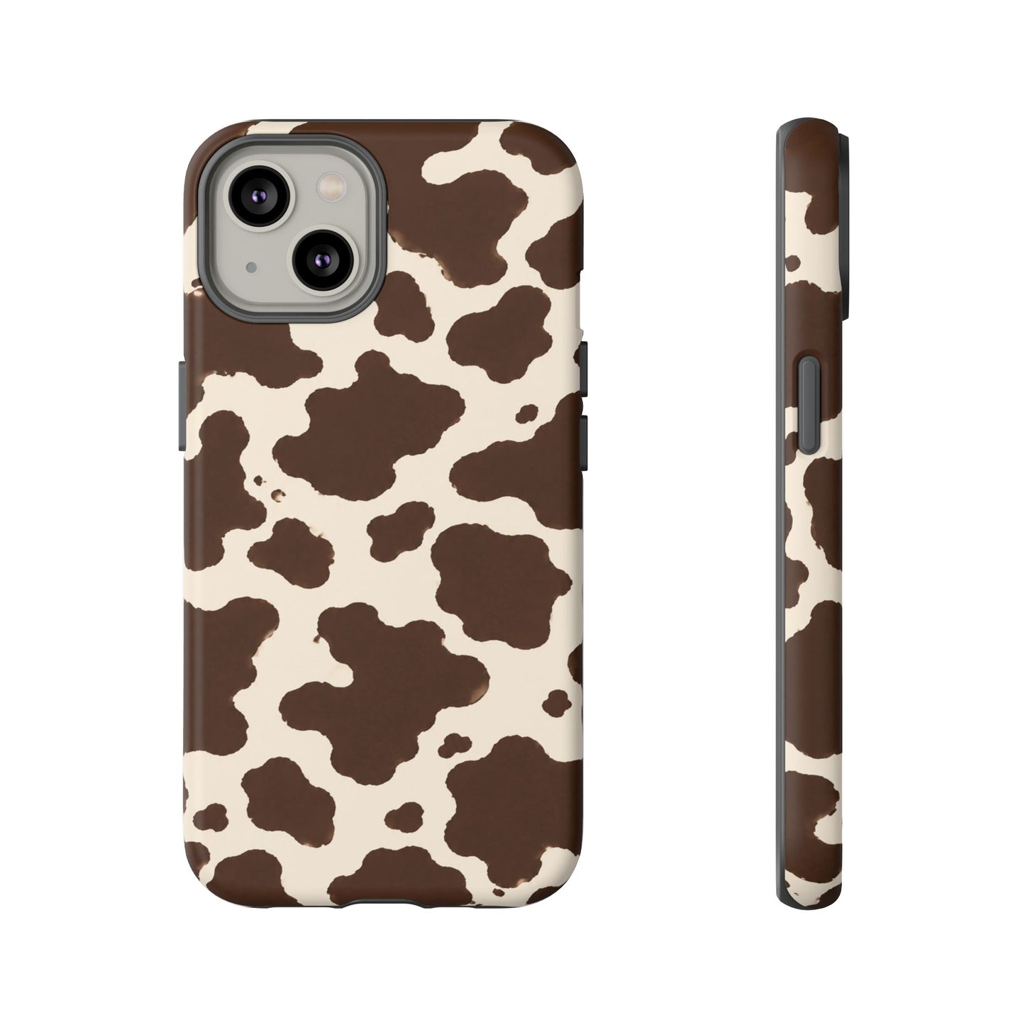 Western Cow Print Tough Phone Case for iPhone Samsung Galaxy Pixel