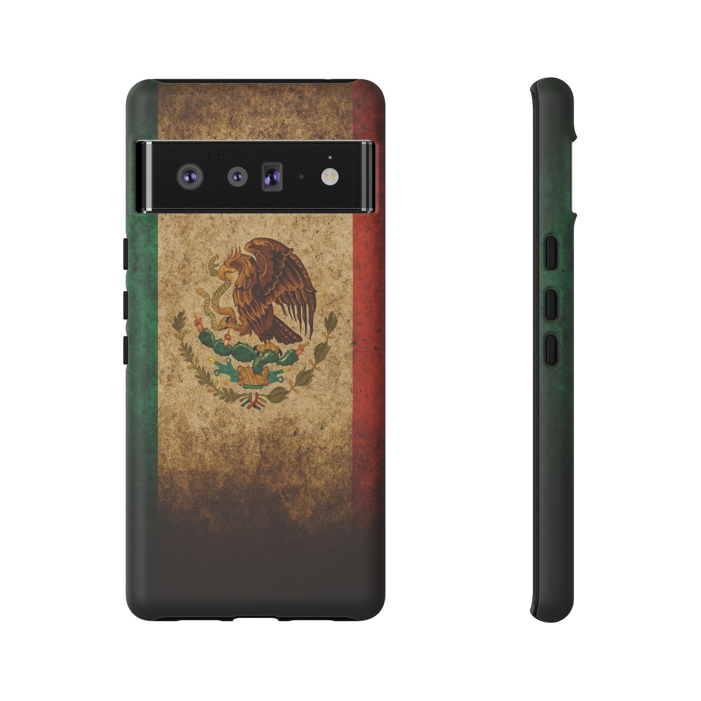 Vintage Mexico Flag Phone Case – Mexican Pride Grunge Flag Aesthetic Tough Case