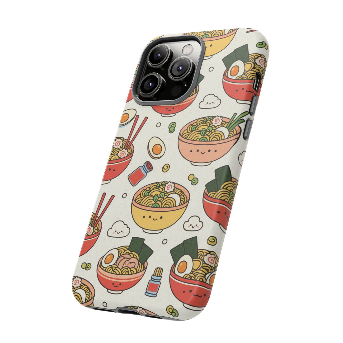 Kawaii Ramen Phone Case – Cute Japanese Food Pattern | Noodle Bowl Aesthetic Case