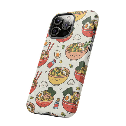 Kawaii Ramen Phone Case – Cute Japanese Food Pattern | Noodle Bowl Aesthetic Case