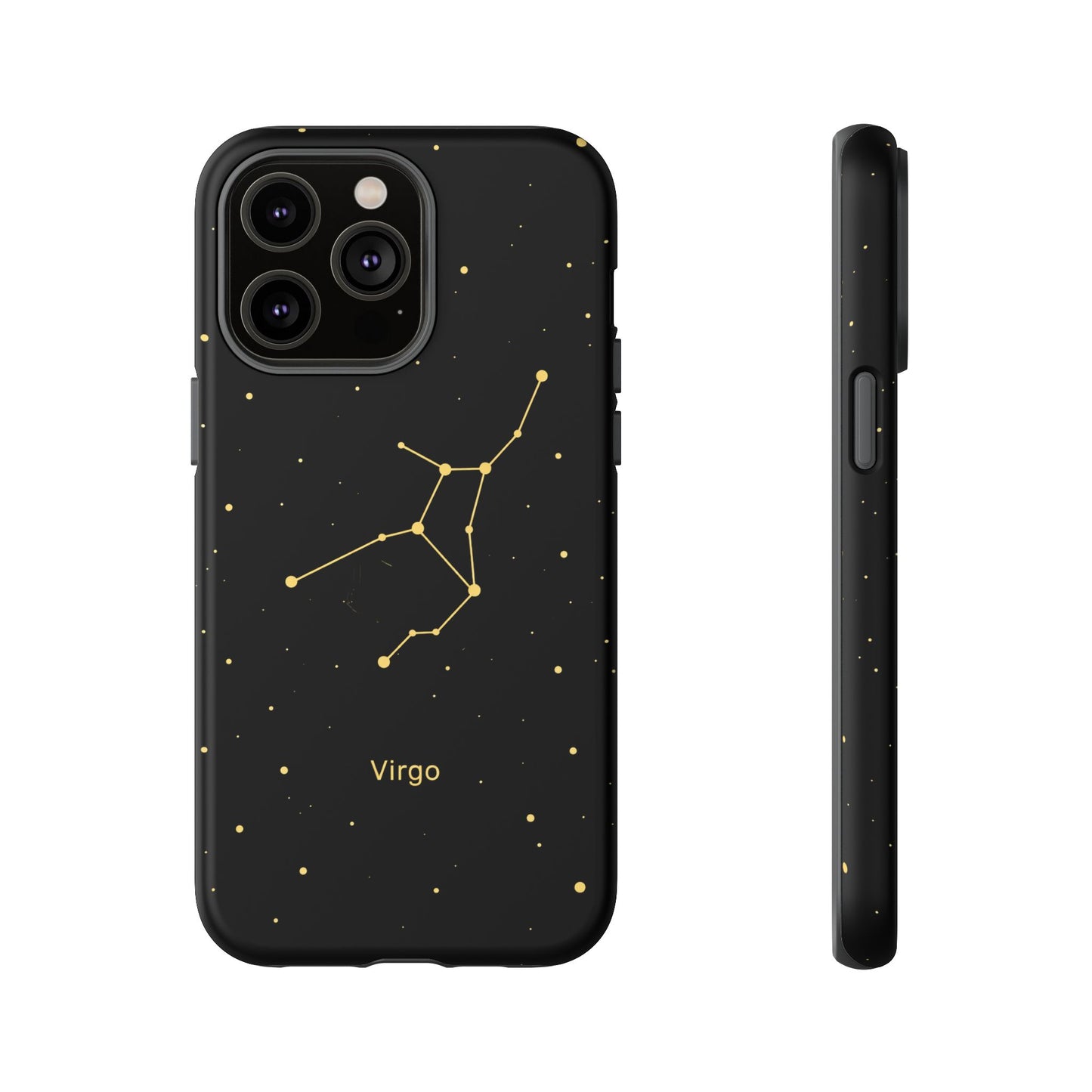 Virgo Zodiac Constellation Phone Case – Luxe Gold Celestial Cover