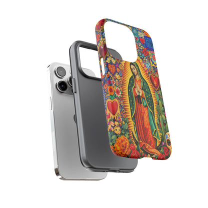 Virgin Mary Guadalupe Phone Case Mexican Folk Art Tough Cover iPhone Samsung