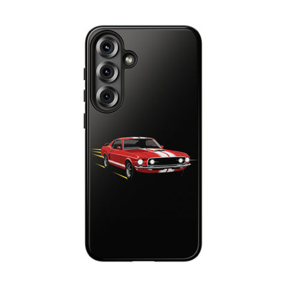 Red Muscle Car Phone Case – Classic Car Racing Tough Protective Case