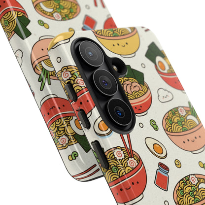 Kawaii Ramen Phone Case – Cute Japanese Food Pattern | Noodle Bowl Aesthetic Case