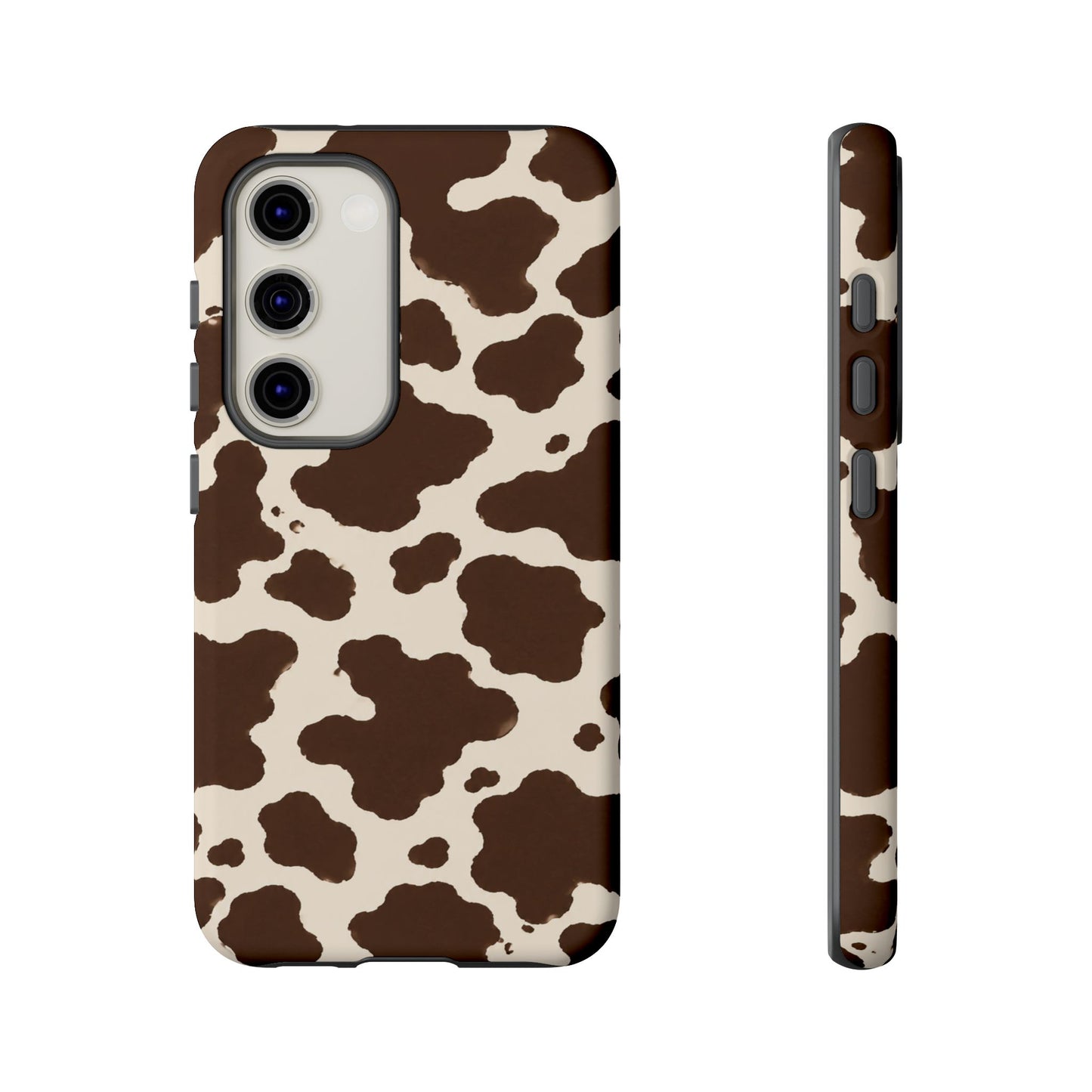 Western Cow Print Tough Phone Case for iPhone Samsung Galaxy Pixel