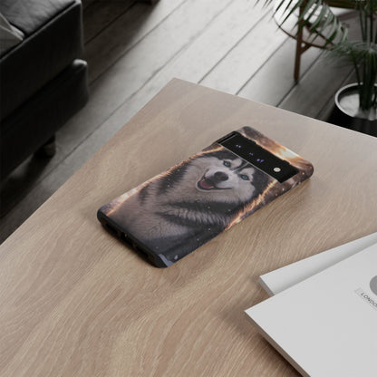 Siberian Husky Tough Phone Case | Blue Eyes Dog Cover Protective iPhone Case