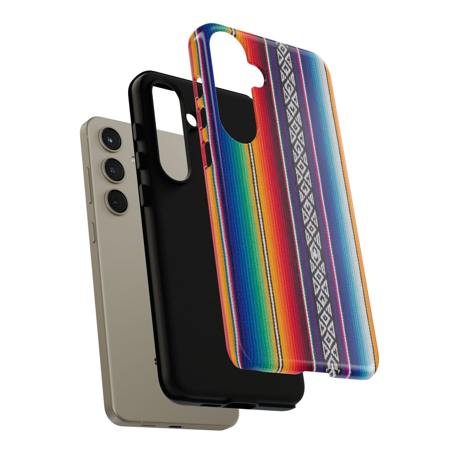 Serape Stripe Phone Case – Colorful Mexican Blanket Pattern Tough Case