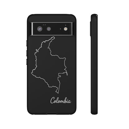 Colombia Outline Phone Case – Minimal Country Map Tough Case (iPhone, Samsung, Pixel)