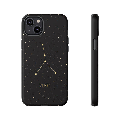 Cancer Zodiac Constellation Phone Case – Luxe Gold Celestial Cover
