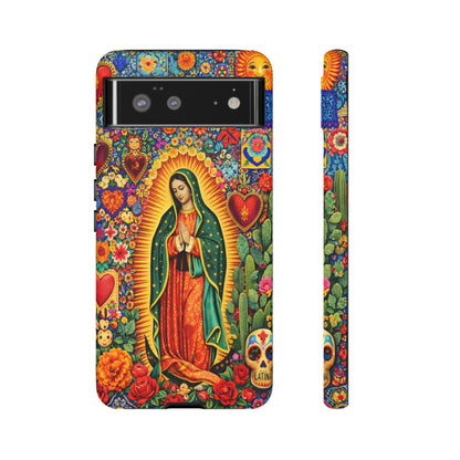 Virgin Mary Guadalupe Phone Case Mexican Folk Art Tough Cover iPhone Samsung