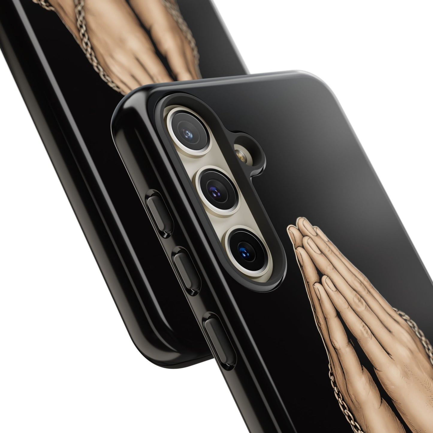 Praying Hands Cross Phone Case – Christian Faith Scripture Cover