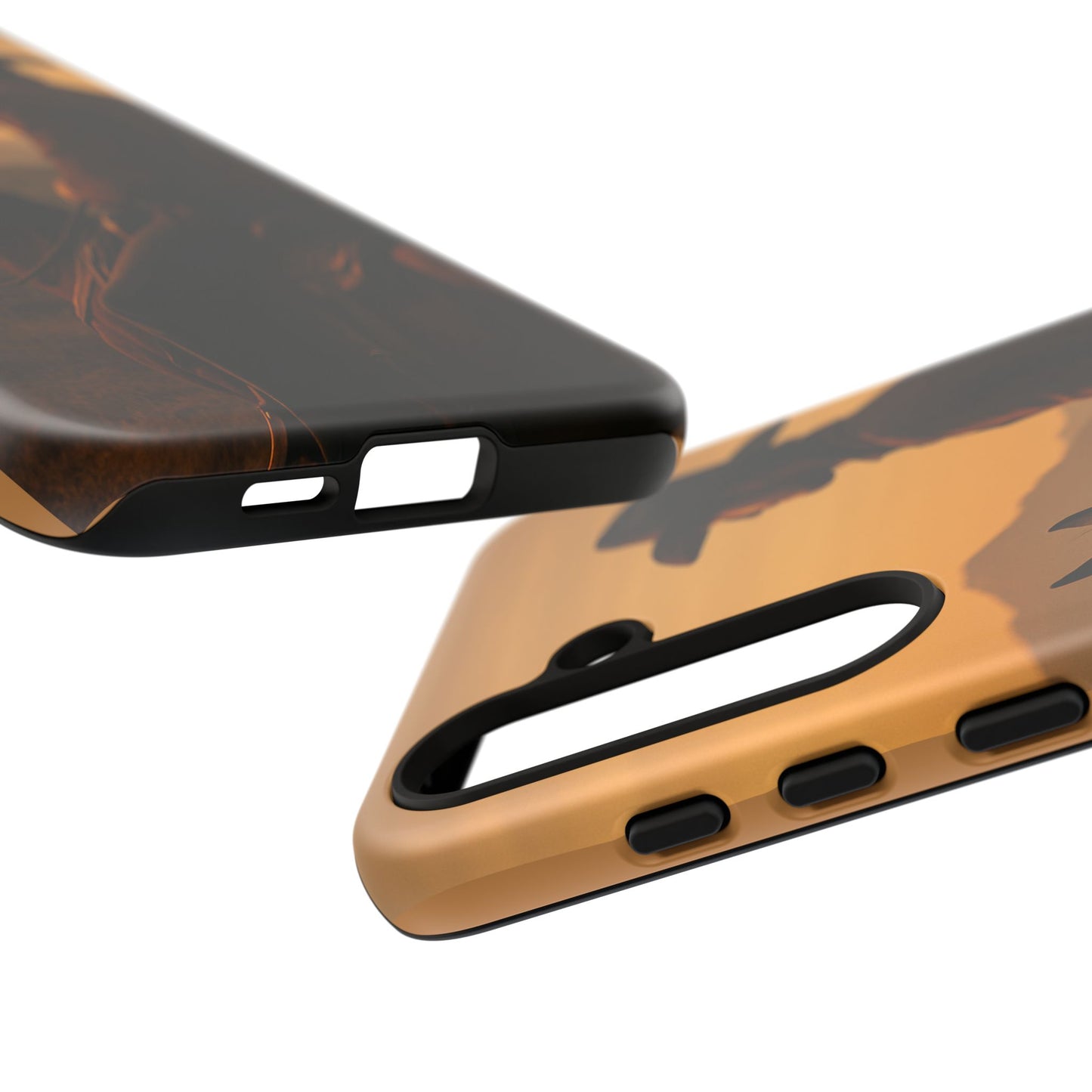 Western Cowboy Sunset Phone Case | Horse Rider Desert Aesthetic Tough Protective Case