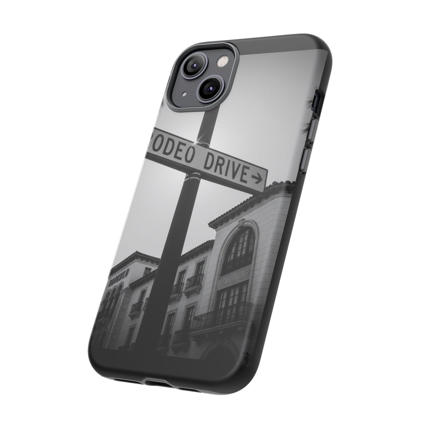Rodeo Drive Phone Case | Los Angeles Aesthetic Black & White Photography | Luxury LA Street Tough Case for iPhone & Samsung