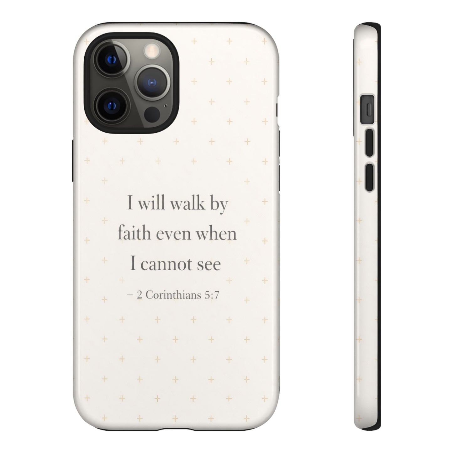 Walk by Faith Phone Case 2 Corinthians 5:7 Christian Bible Cover
