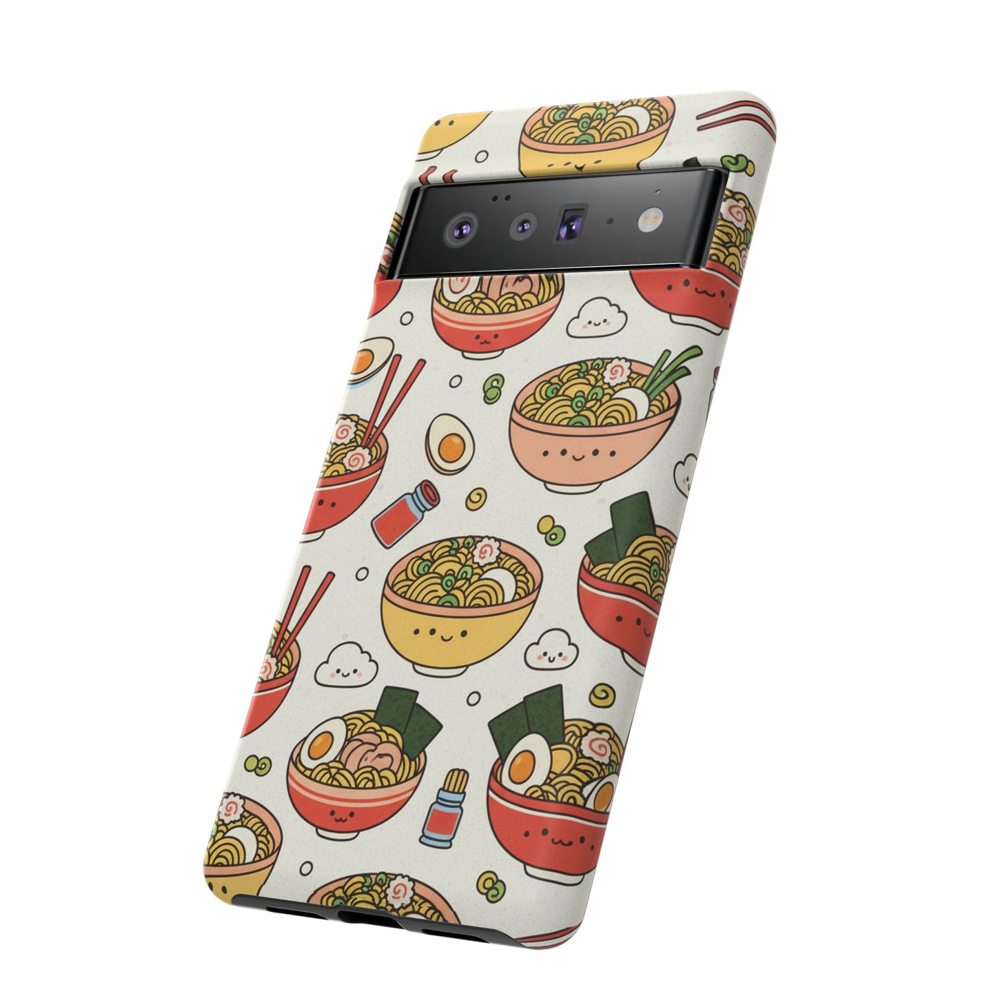 Kawaii Ramen Phone Case – Cute Japanese Food Pattern | Noodle Bowl Aesthetic Case