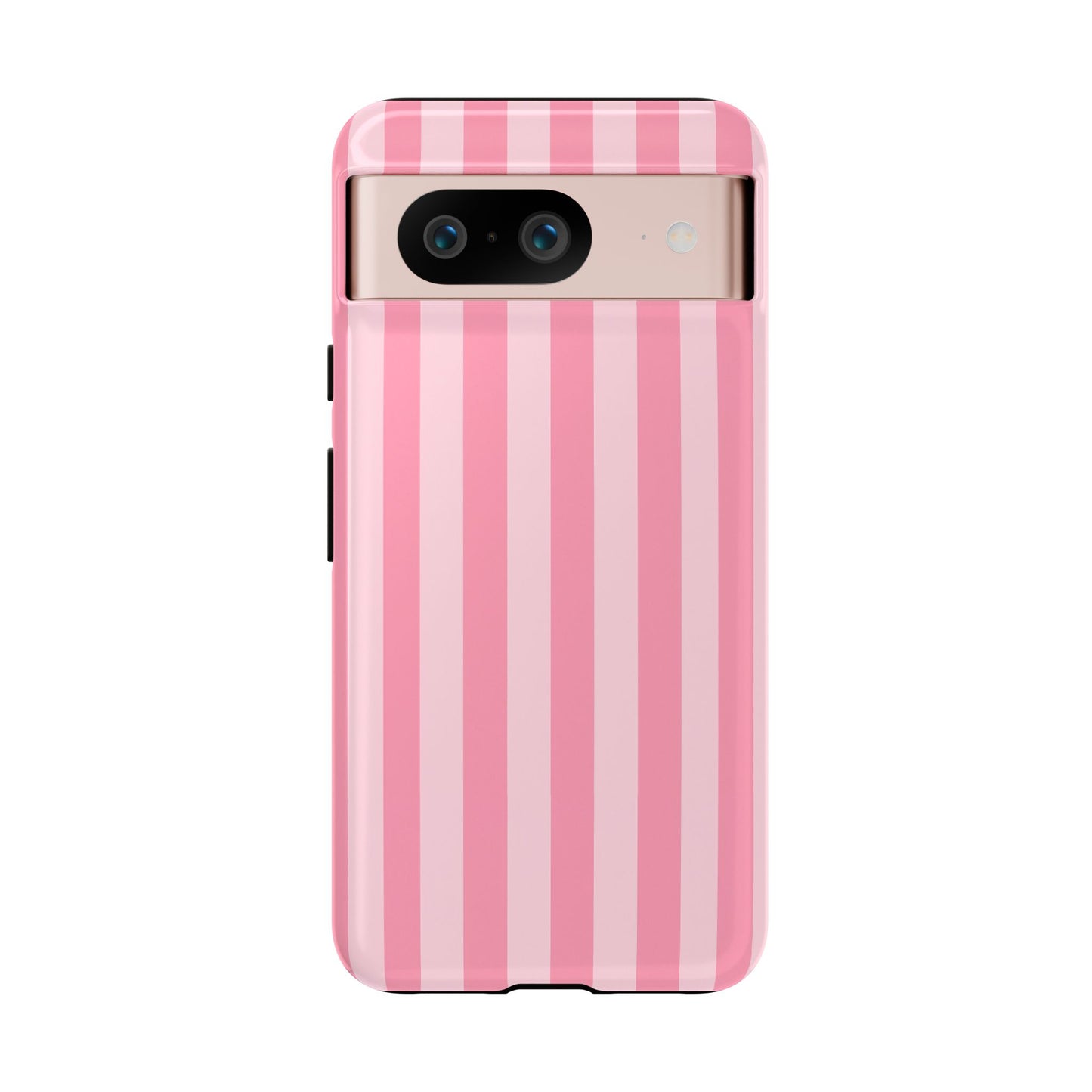 Pink Stripe Phone Case – Pastel Coquette Aesthetic Tough Protective Case