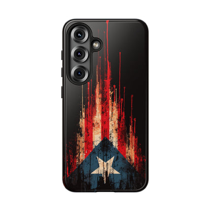 Puerto Rico Flag Phone Case | Distressed Puerto Rican Flag Tough Case | Boricua Pride Protective iPhone Samsung Cover
